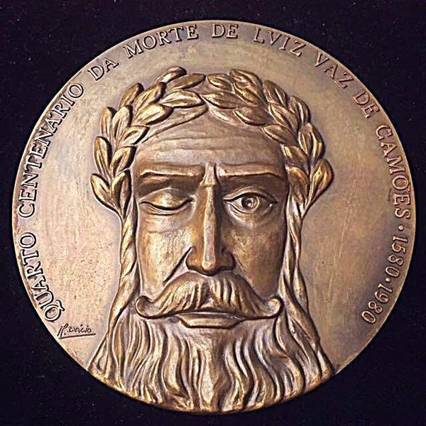 1580-1980 Portugal Adamastor Mythological Character of Os Lusíadas, 400th Anniversary of Luiz de Camoes, Massive Bronze Medal.