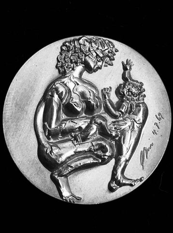 1969 Switzerland "The Lovers & Mother with Child" Hans Erni Silver Medal.