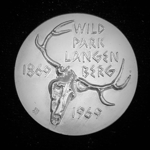 1969 Switzerland "Wildlife Park Langenberg - 100th Year Anniversary 1869-1969" Hans Erni Silver Medal.