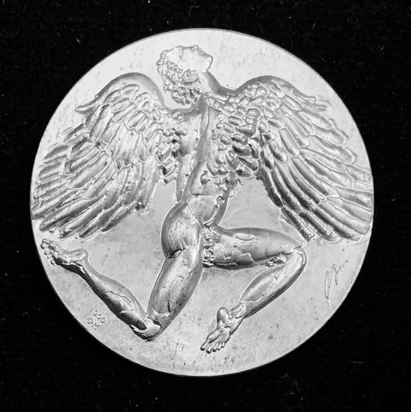 1972 Switzerland "Swiss Transport Museum Aerospace - Icarus" Hans Erni Silver Medal