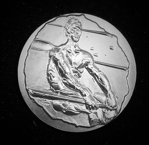 1974 Switzerland "World Rowing Rotsee Lucerne" Hans Erni Silver Medal.