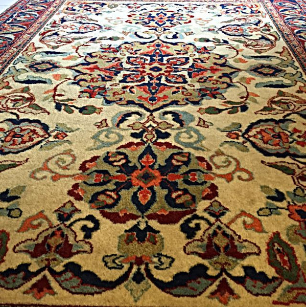 1960's Antique Russian Nomadic Carpet, Beautiful Showpiece, Hand-weaved Rich Dyes Tribal Piece. - Emporium Antiquities